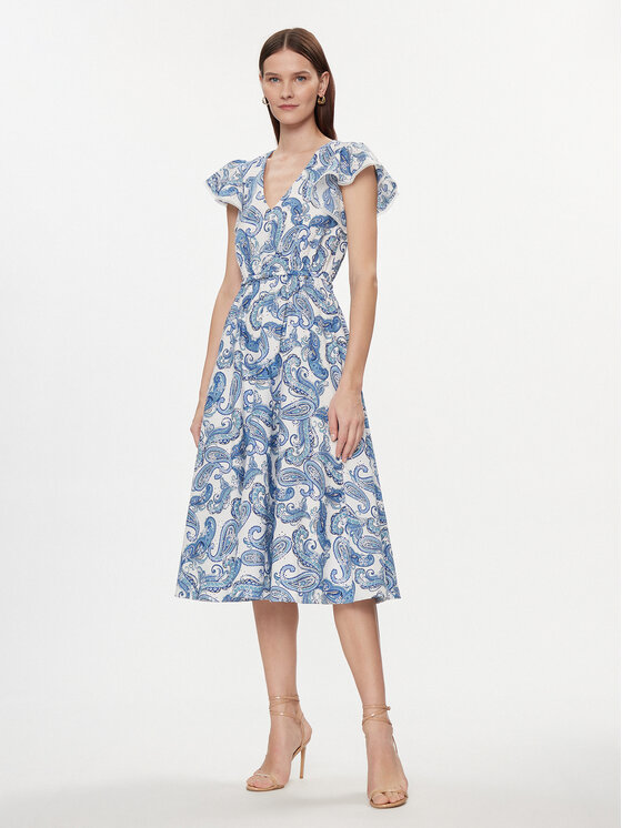 Nissa Nissa Rochie de zi RZ14825 Albastru Regular Fit