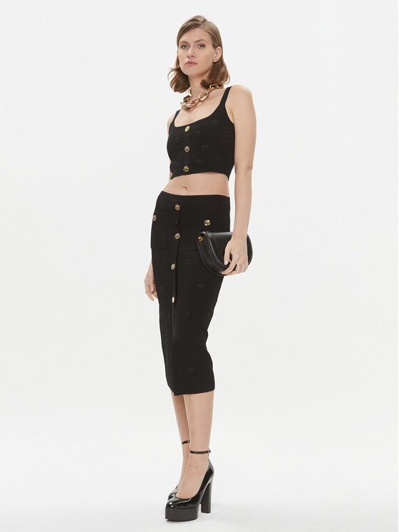 PINKO Pinko Top Dolly 101885 A16F Črna Slim Fit