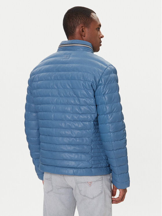 Milestone Milestone Lederjacke Cortino 531019 60515 Blau Regular Fit