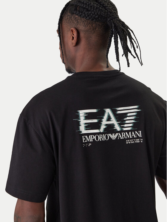 EA7 Emporio Armani EA7 Emporio Armani T-Shirt 7M001327 AF17789 UC001 Czarny Relaxed Fit