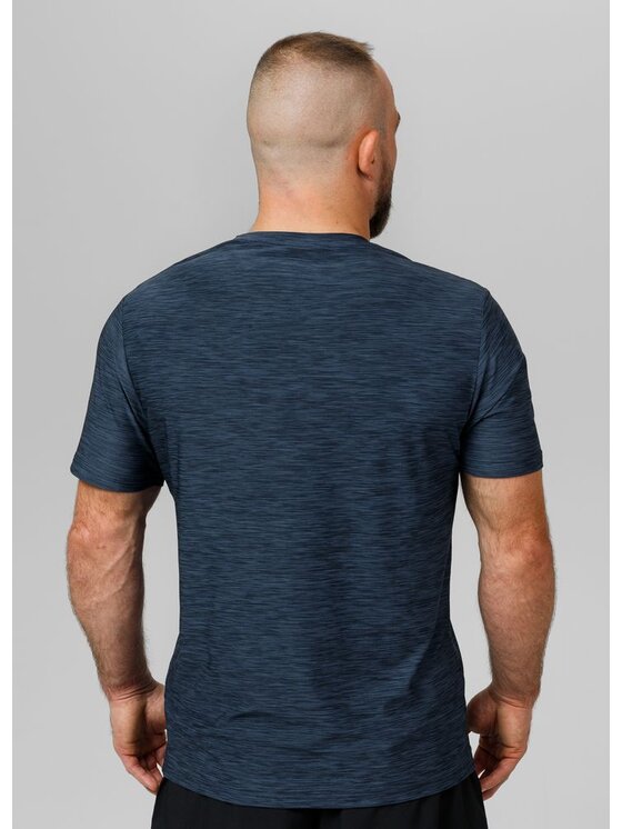 PITBULL PITBULL Koszulka techniczna Casual Sport Hilltop Granatowy Regular Fit