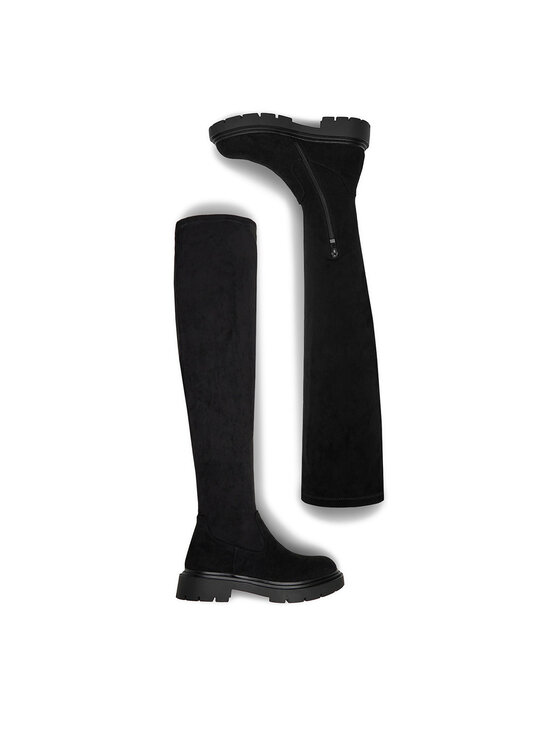 DeeZee DeeZee Overknees 13098-6 Schwarz