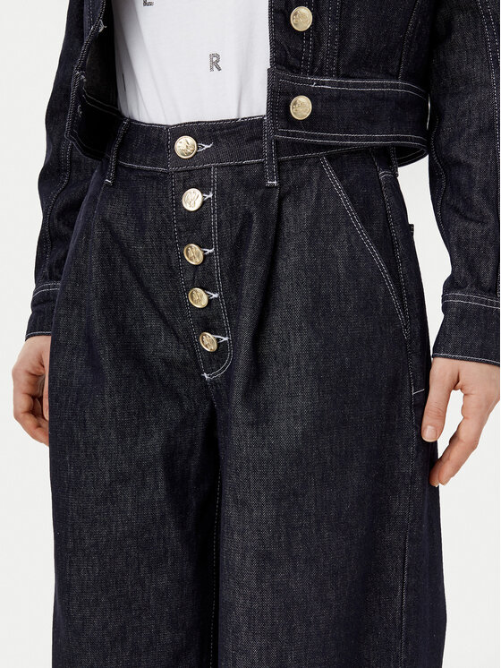 KARL LAGERFELD KARL LAGERFELD Jeansy A1W10133 Tmavomodrá Loose Fit