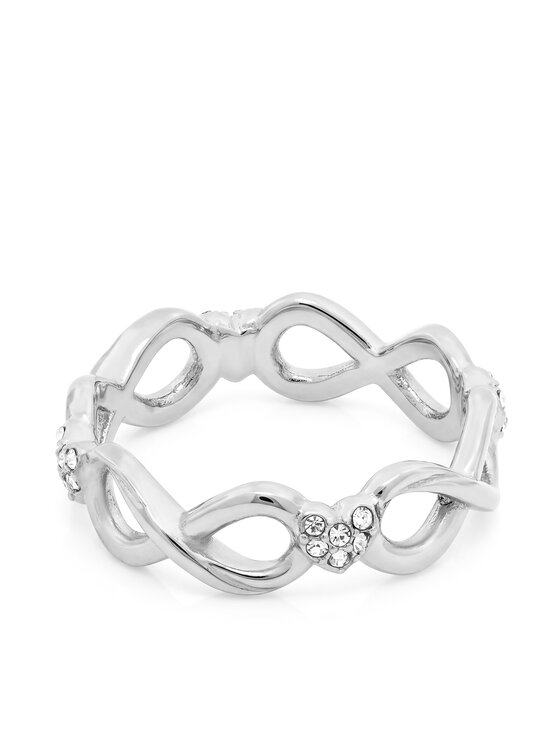 Guess Guess Prstýnek JUBR06 050JW Stříbrná
