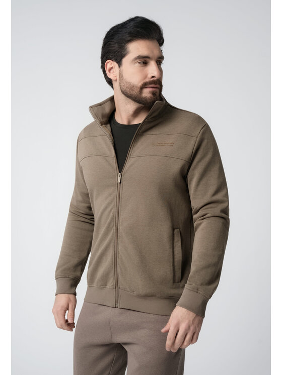 Volcano Volcano Bluza B-LENOX Beżowy Regular Fit