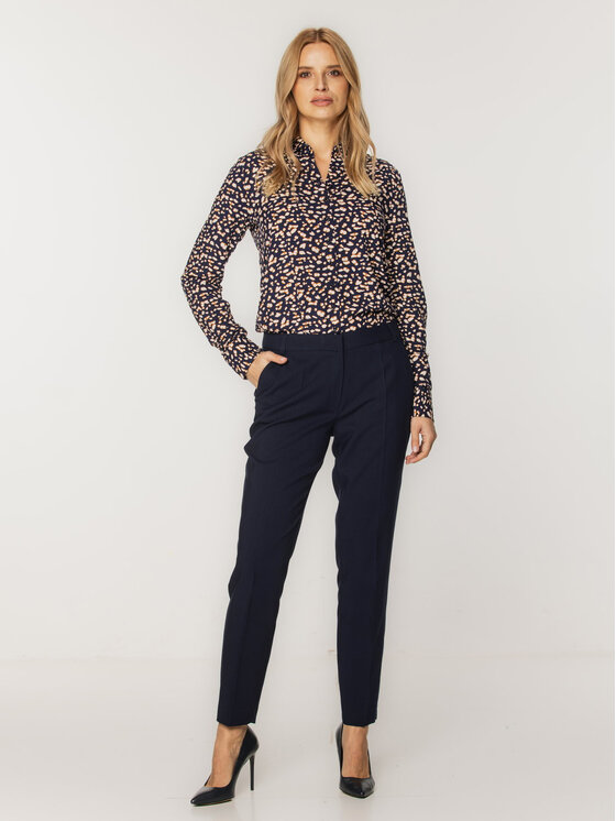 Willsoor Willsoor Koszula 61403 Granatowy Regular Fit