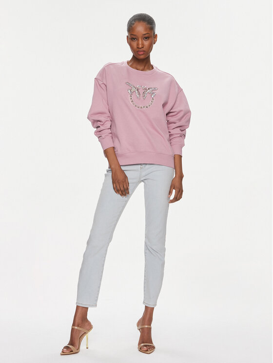 PINKO Pinko Džemperis ar kapuci Nelly 100534 A1R8 Rozā Oversize