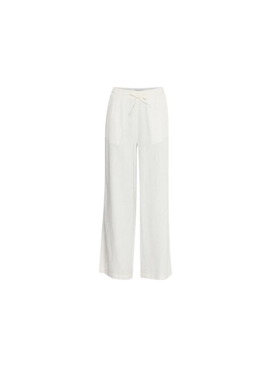 ICHI ICHI Pantaloni da donna Pantalone lino pa fl Bianco Regular Fit