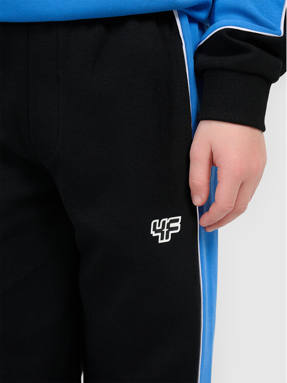 4F 4F Spodnie dresowe ESPORTS RACING Czarny Regular Fit