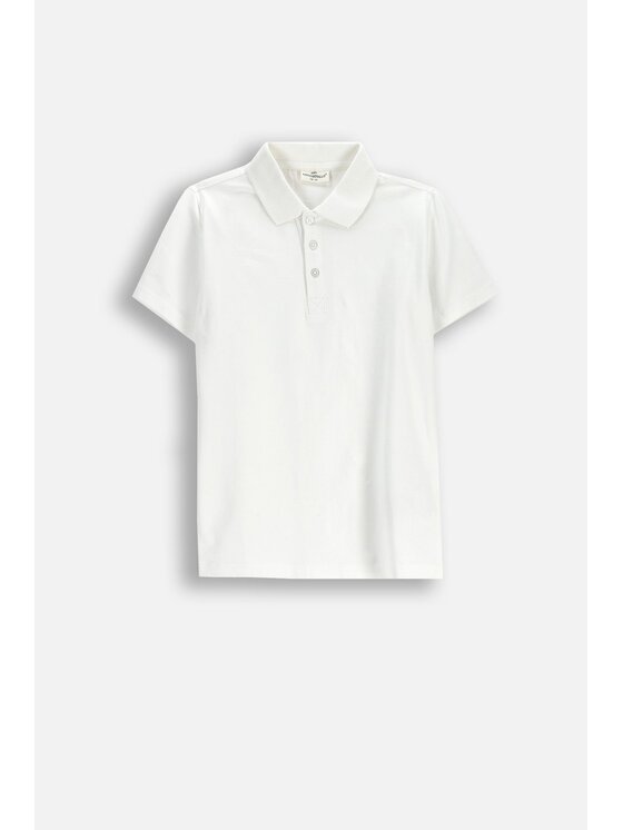 Coccodrillo Coccodrillo Polo XCX143602EJB-001 Biały Regular Fit