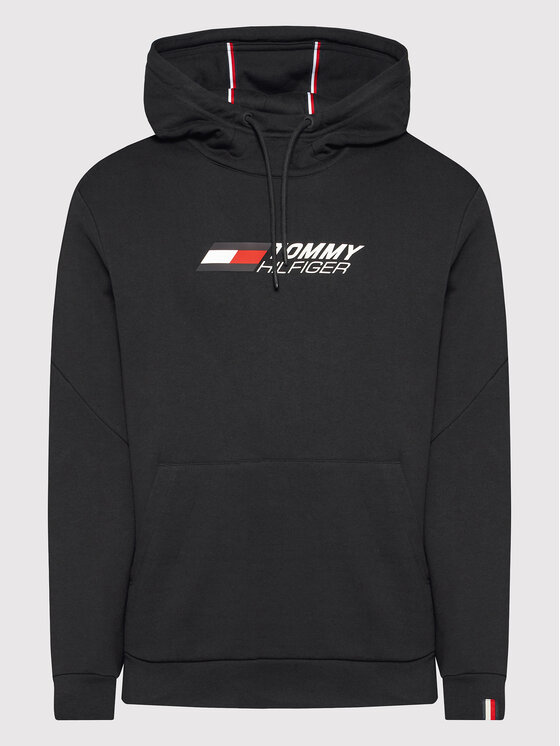 Tommy Hilfiger Tommy Hilfiger Bluză Essentials MW0MW22742 Negru Regular Fit