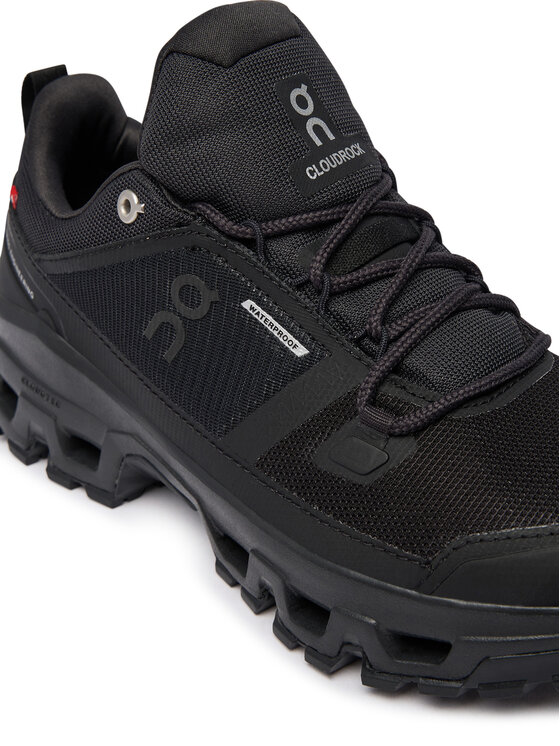 On On Trekingová obuv Cloudrock Low Wp 3WF10141043 Čierna