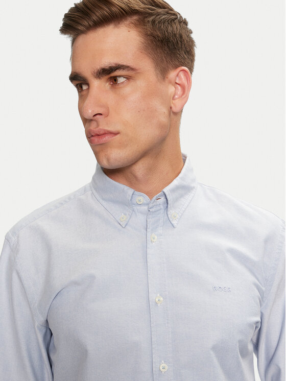 BOSS Boss Cămașă H-Roan 50520265 Albastru celest Slim Fit