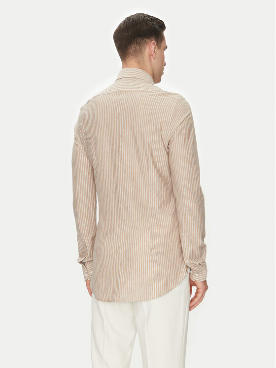 Michael Kors Michael Kors Сорочка MK0DS01538 Бежевий Slim Fit