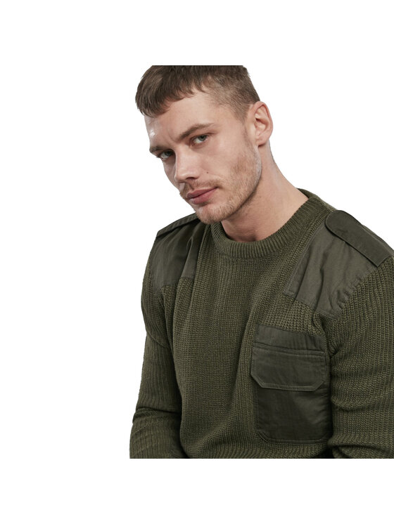 Brandit Brandit Sweter 5018.1.XXL Zielony Regular Fit