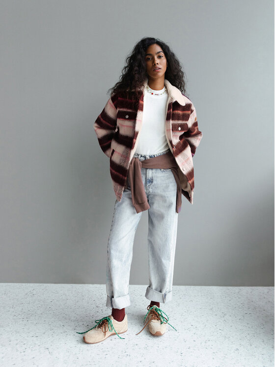 Roxy Roxy Преходно яке Passage Of Time ERJJK03670 Бордо Relaxed Fit