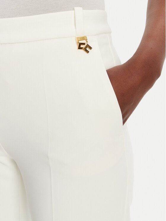 Elisabetta Franchi Elisabetta Franchi Chino kalhoty PA-098-52E2-V320 Bílá Regular Fit