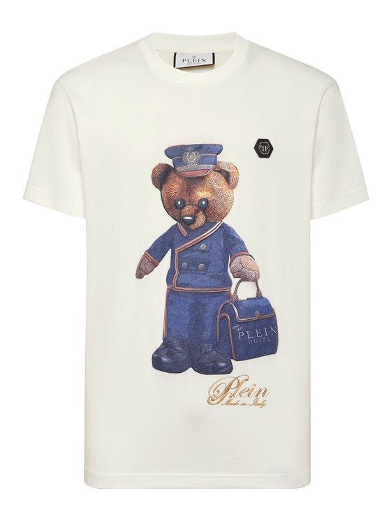 PHILIPP PLEIN PHILIPP PLEIN T-Shirt 27133 Biały Regular Fit