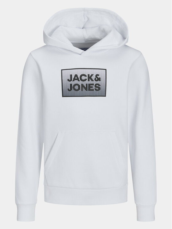 Jack&Jones Junior Jack&Jones Junior Суитшърт Steel 12249653 Бял Regular Fit