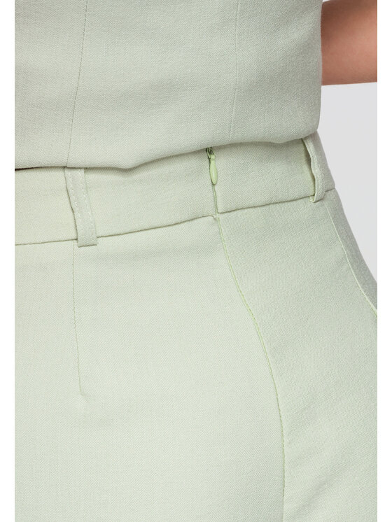 Ombre Ombre Szorty materiałowe OW-ST-E0023 Zielony Regular Fit