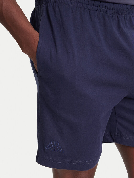 Kappa Kappa Kratke hlače iz tkanine Logo Korpo Cabas 303HZE0 Mornarsko modra Regular Fit