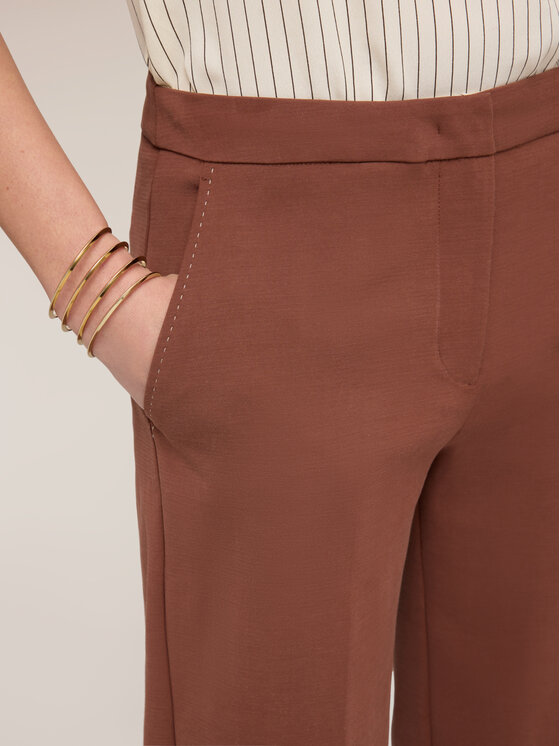 Motivi Motivi Pantaloni di tessuto P098Q004558N0F2 Marrone Regular Fit