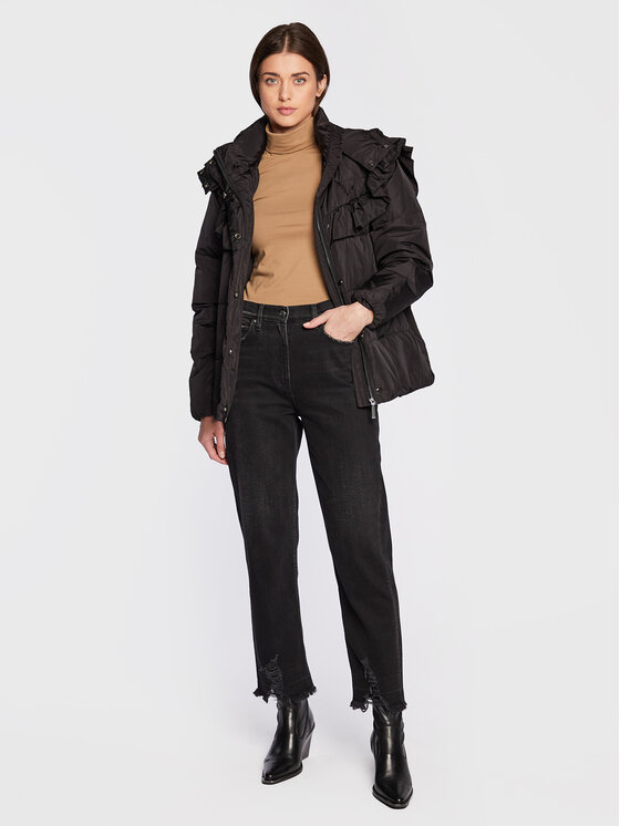 Bruuns Bazaar Bruuns Bazaar Vatovaná bunda Down Lenina BBW2992 Čierna Regular Fit