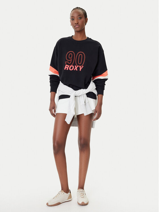 Roxy Roxy Світшот Essential Energy ERJFT04994 Чорний Regular Fit