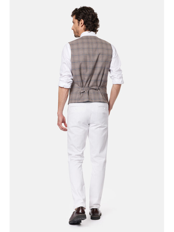 Lancerto Lancerto Kamizelka Roswell KA131124000003 Beżowy Slim Fit