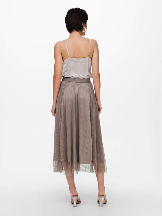 ONLY ONLY Спідниця-міді 15214303 Коричневий Regular Fit