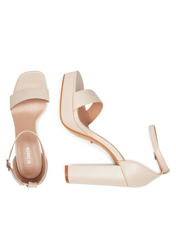 DeeZee DeeZee Sandály LE601-19 Écru