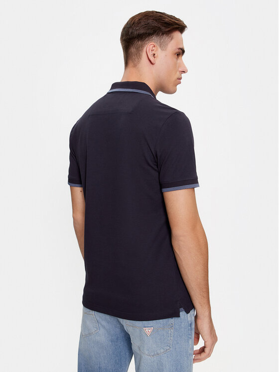 Guess Guess Polo Lyle M4RP60 K7O64 Blu scuro Slim Fit