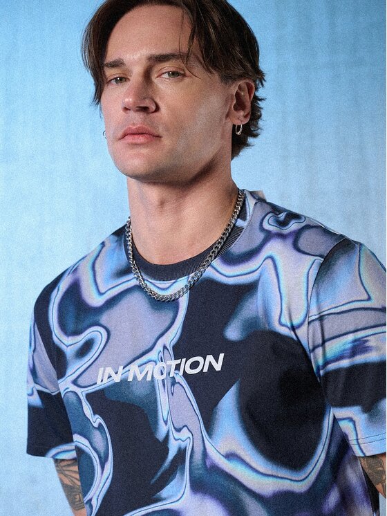 4F 4F T-Shirt IN MOTION Kolorowy Regular Fit