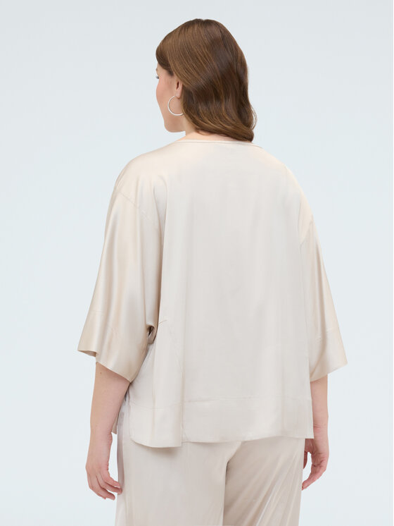 Fiorella Rubino Fiorella Rubino Bluzka 2004L000660N021 Biały Boxy Fit