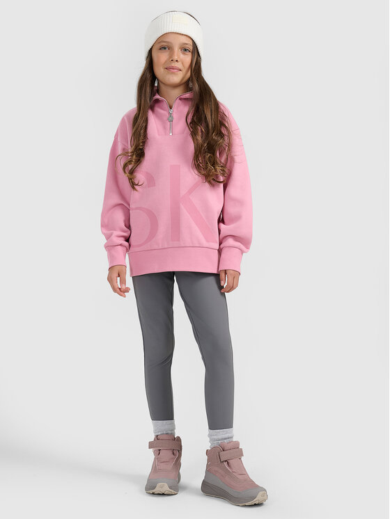 4F 4F Bluza APRES SKI Różowy Loose Fit