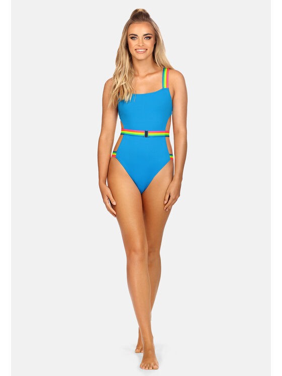 Miss Lou Miss Lou Costume da bagno ML032 Blu