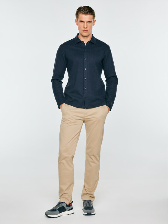 BIG STAR BIG STAR Bluza LISSER Granatowy Basic Fit