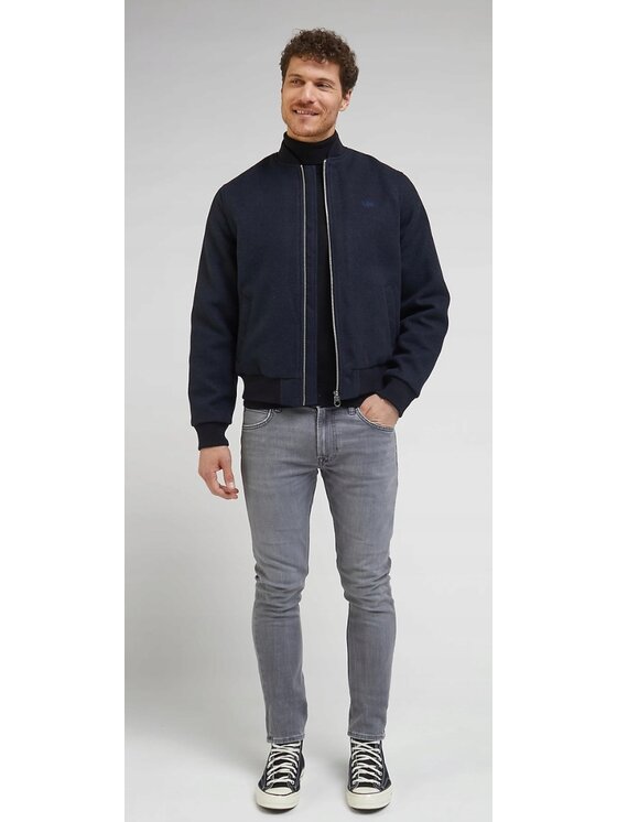 Lee Lee Kurtka bomber Wool Bomber Jacket Niebieski Regular Fit