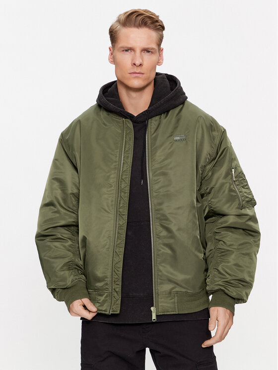Tommy Jeans Tommy Jeans Bunda bomber Authentic DM0DM17660 Zelená Relaxed Fit