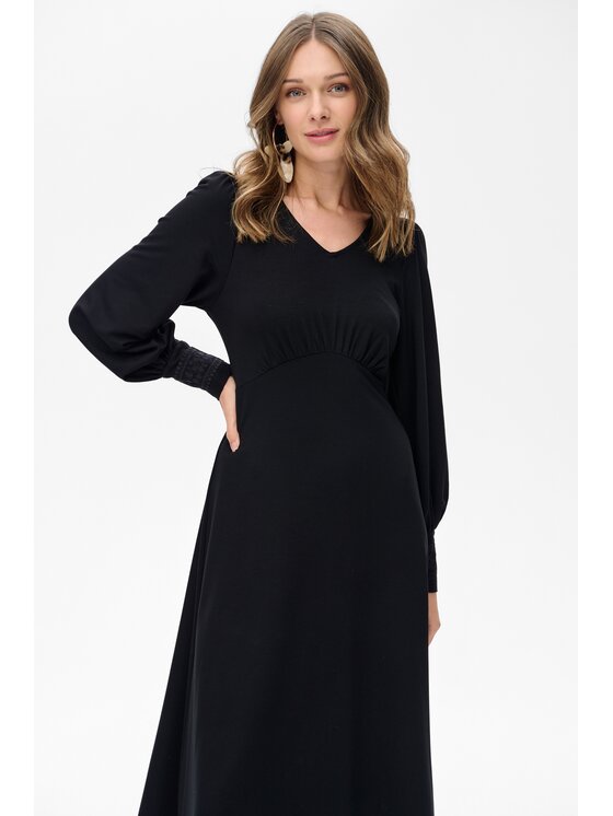 blue shadow blue shadow Sukienka codzienna Anabel Czarny Regular Fit