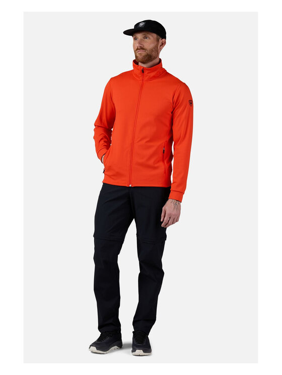 Rossignol Rossignol Bluza techniczna Mid Layer Stretch Jkt Pomarańczowy Regular Fit
