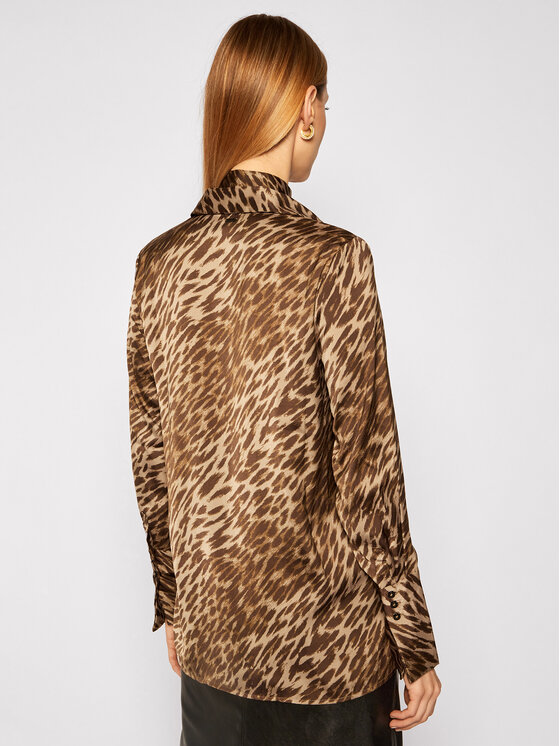 Guess Guess Košile Vivian W0BH05 W3TO2 Hnědá Regular Fit