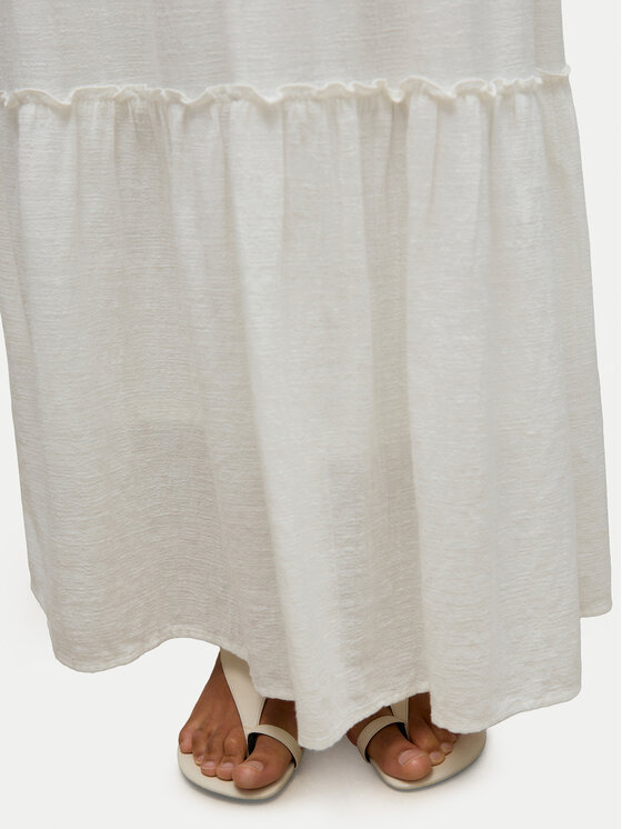 Vero Moda Vero Moda Maxi sukně Keeley 10316487 Bílá Regular Fit