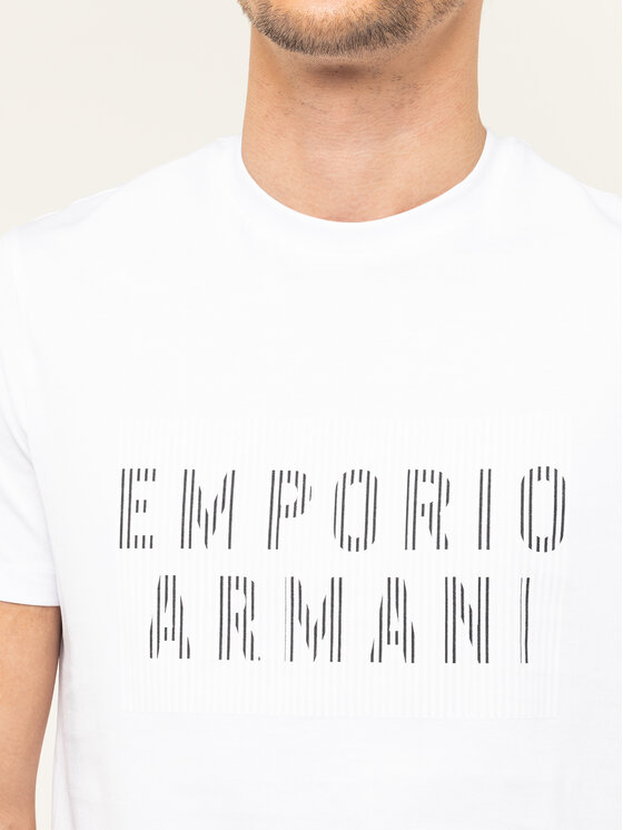 Emporio Armani Emporio Armani Marškinėliai 3H1TB7 1J30Z 0102 Balta Regular Fit