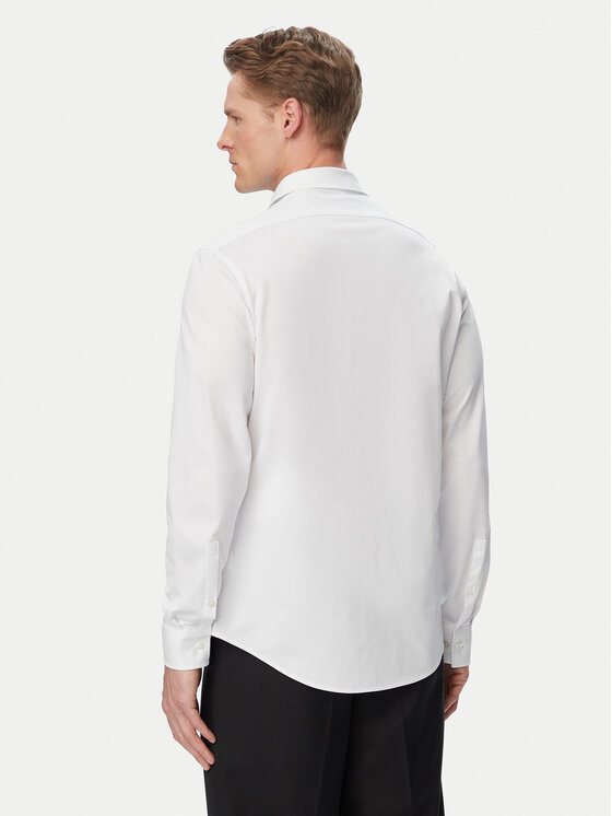 Calvin Klein Calvin Klein Koszula LV019EU146 Biały Slim Fit