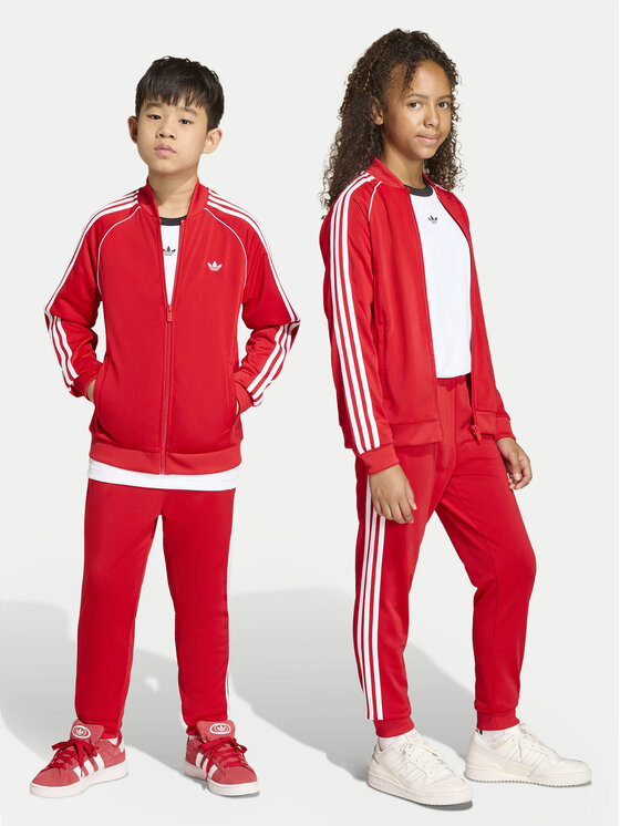 adidas adidas Долнище анцуг adicolor SST KE2861 Червен Regular Fit