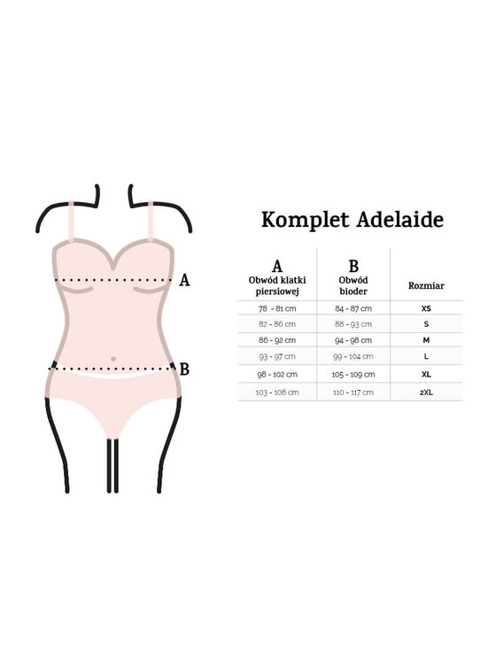 DKaren Lingerie DKaren Lingerie Komplet bielizny Adelaide Biały Classic Fit