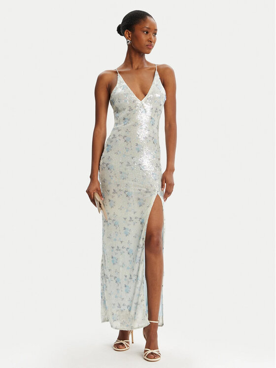 Bardot Bardot Abito da sera Lois Sequin 59956DB Blu Slim Fit