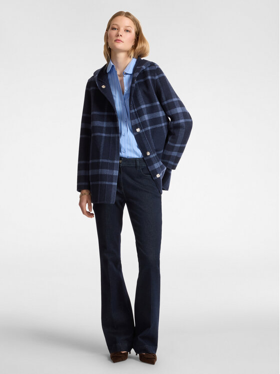 Elena Mirò Elena Mirò Cappotto 8133P000043N001 Blu A-Line Fit
