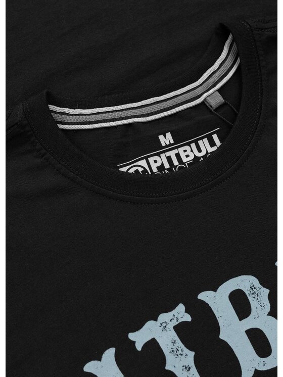 PITBULL PITBULL T-Shirt STRENGTH & RESPECT Czarny Regular Fit